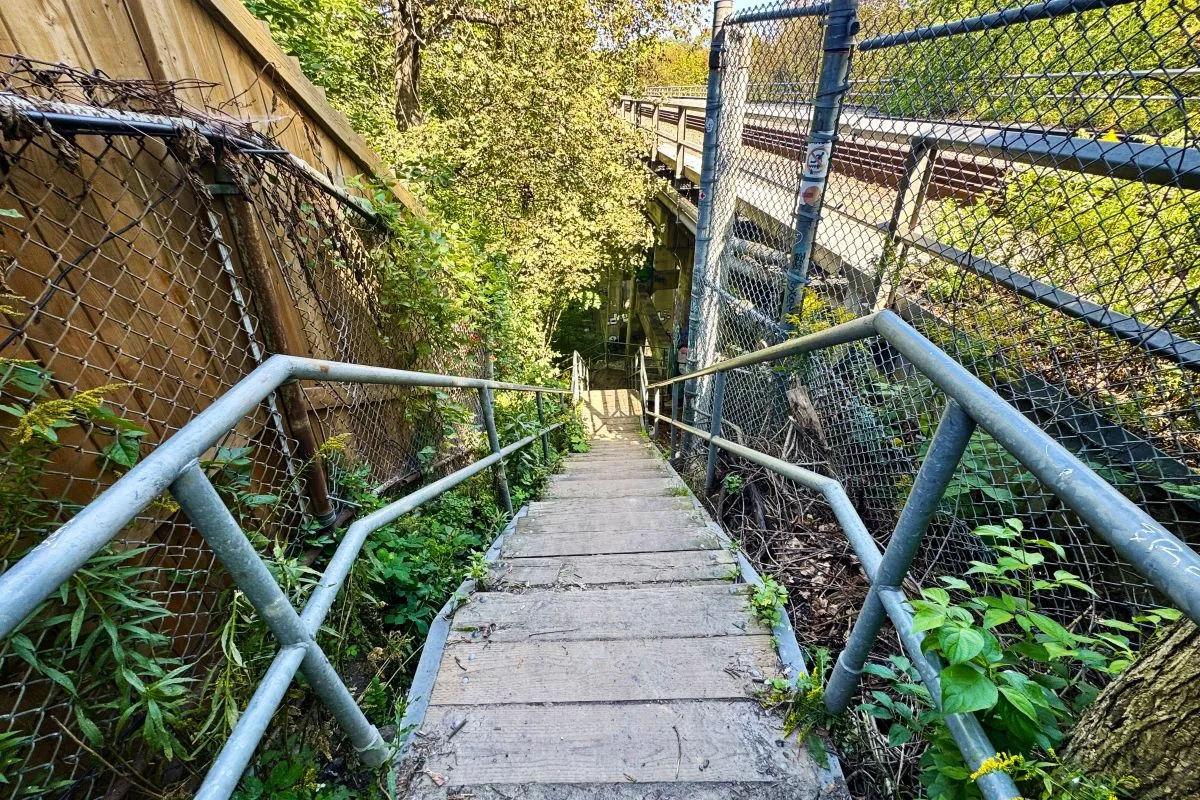 Stairway-_3x2-1200_ Steel stairway beside railway track